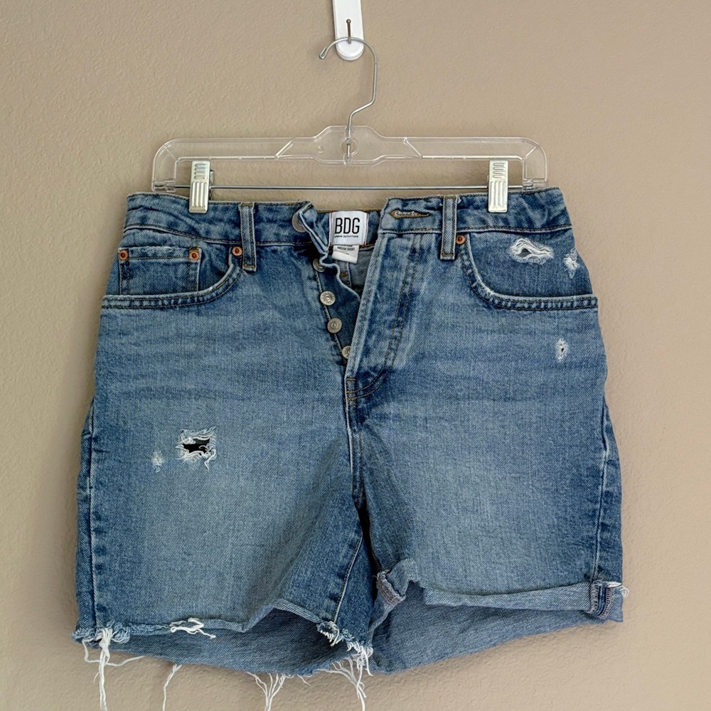 BDG Urban Outfitters Light Blue Distressed Jean Shorts